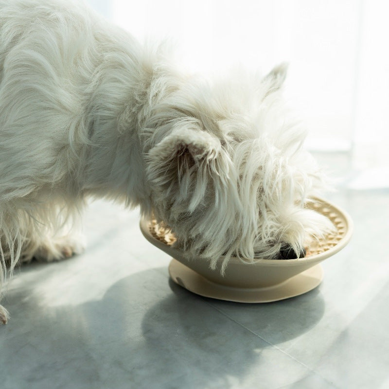 Three compartment silicone lick mat dog slow feeder plate 21cm