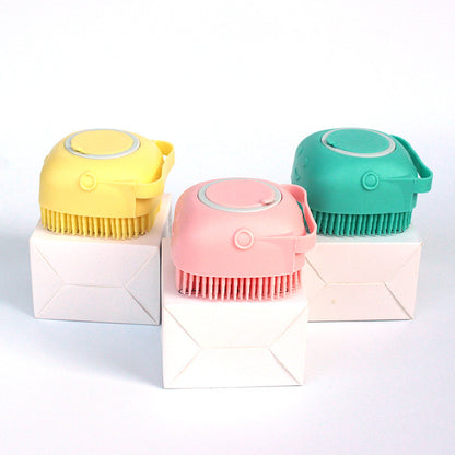 pet bath shampoo brush