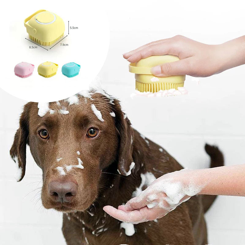 pet bath shampoo brush