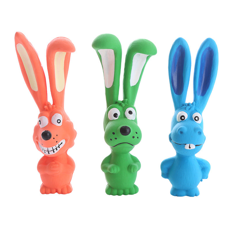 Squeaky Bunny Dog Toy