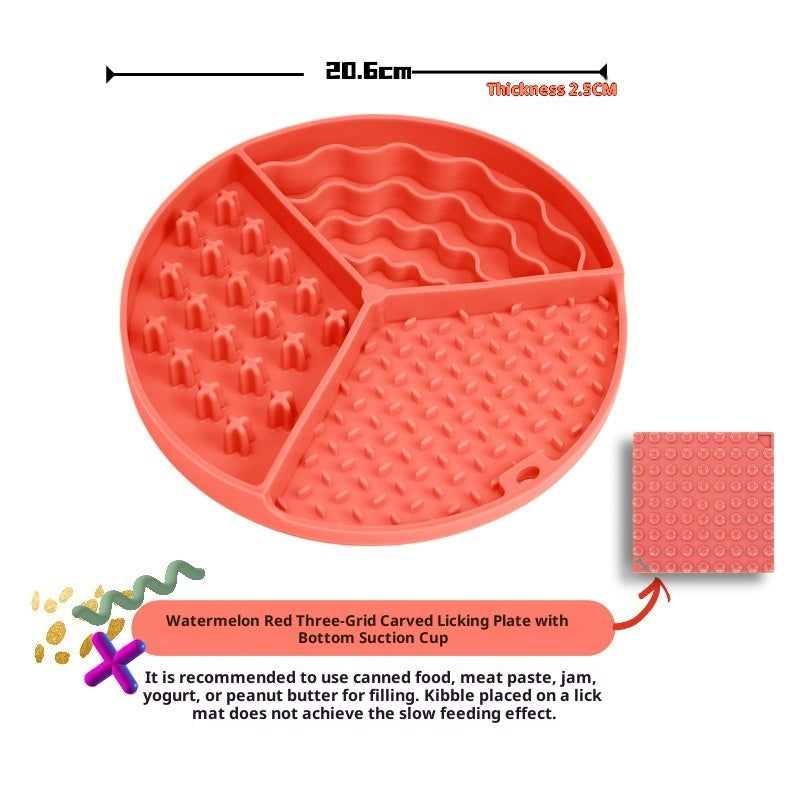Dishwasher safe silicone lick mat dog slow feeder pet utensil