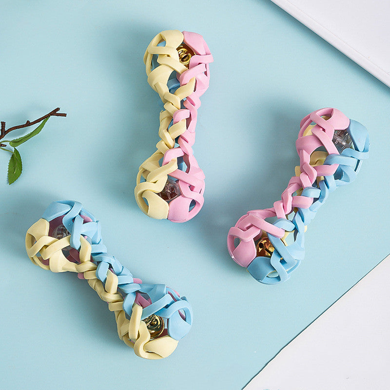 Macaron Woven Dog Toy