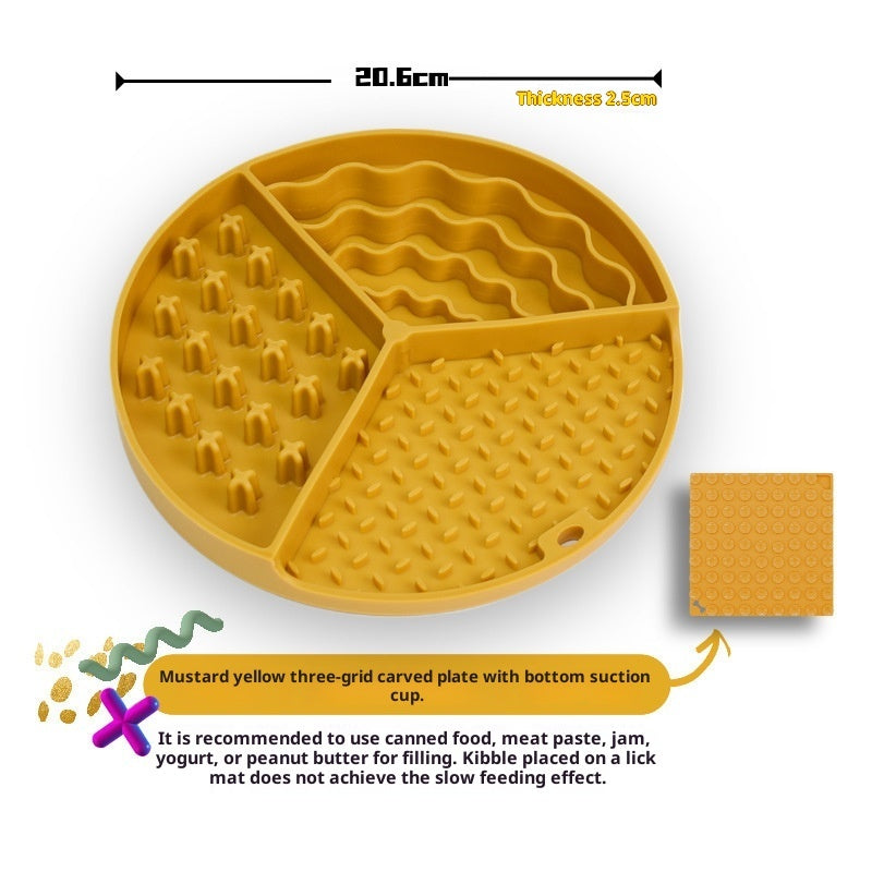 Dishwasher safe silicone lick mat dog slow feeder pet utensil