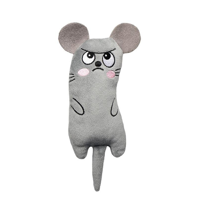 Catnip plush cat toy set of six color variations