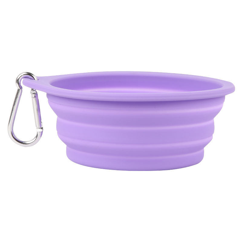Dishwasher safe collapsible travel dog bowl for water and kibble