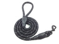 Heavy duty reflective rope dog leash swivel clip