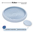 Food grade silicone lick mat spread with peanut butter