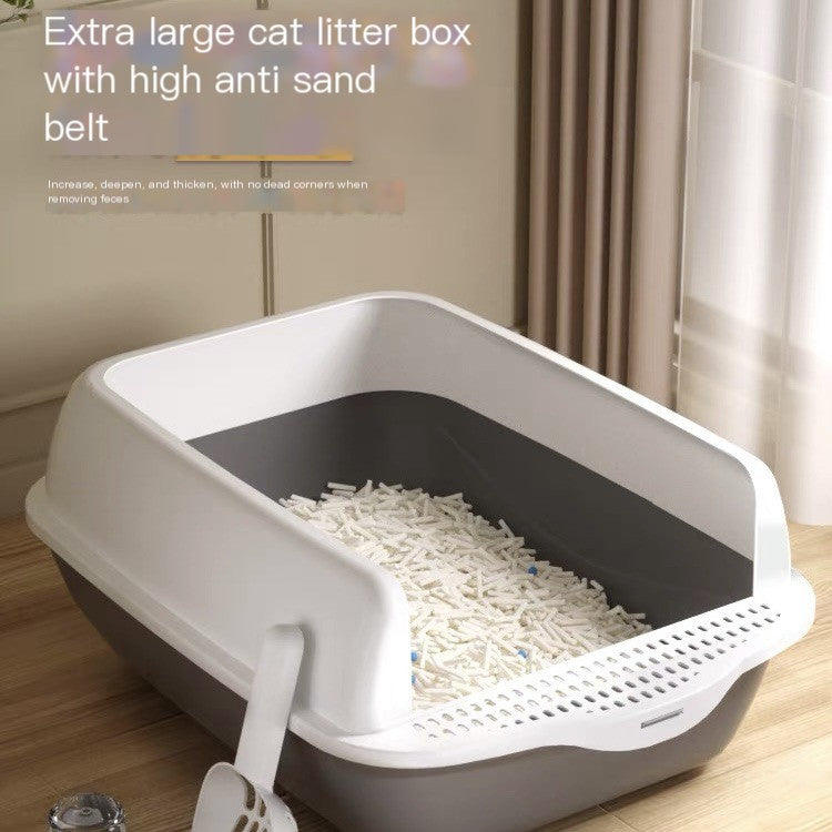 Large Semi Enclosed Cat Litter Box