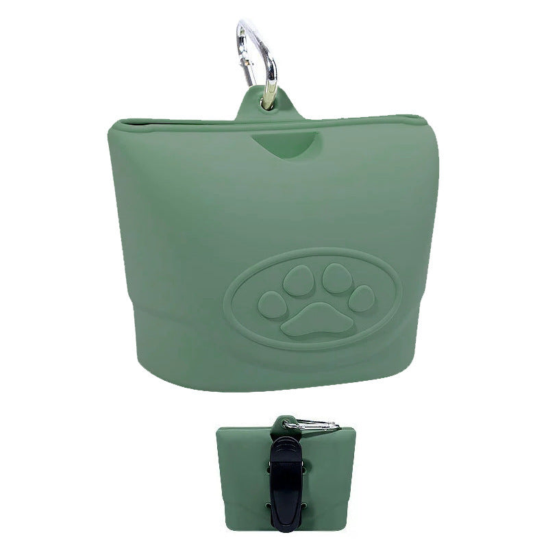 Food grade BPA free silicone dog treat pouch bag