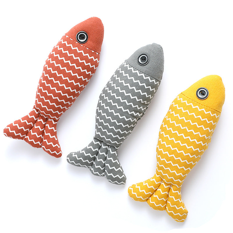 catnip fish kicker toy