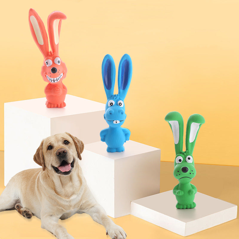 Squeaky Bunny Dog Toy