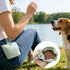 Hands free silicone dog treat pouch for puppy training