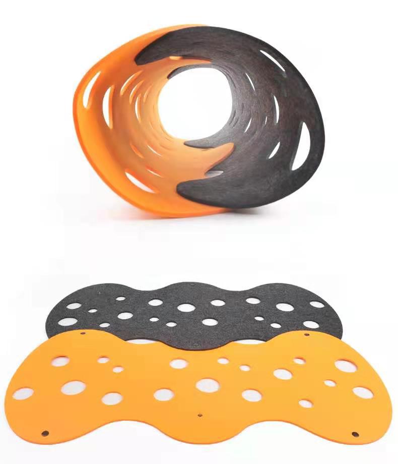 Felt Cat Tunnel Toy - 5mm Thick Heavy Duty Scratch Resistant Felt Material Detail