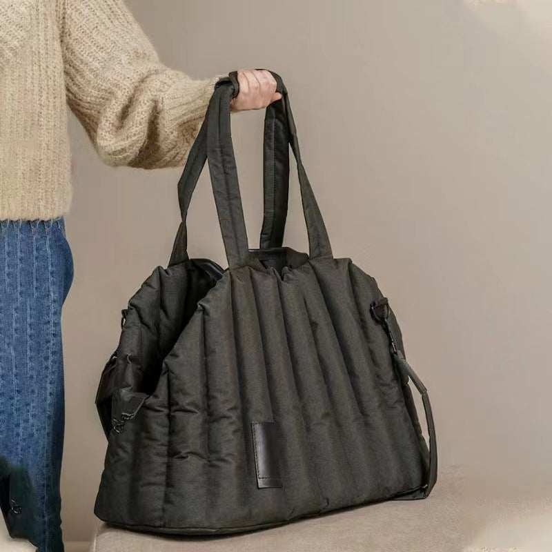 Handheld pet carrier bag for cats and small dogs