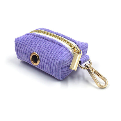 Light  blue pouch for carrying dog waste bags on walks