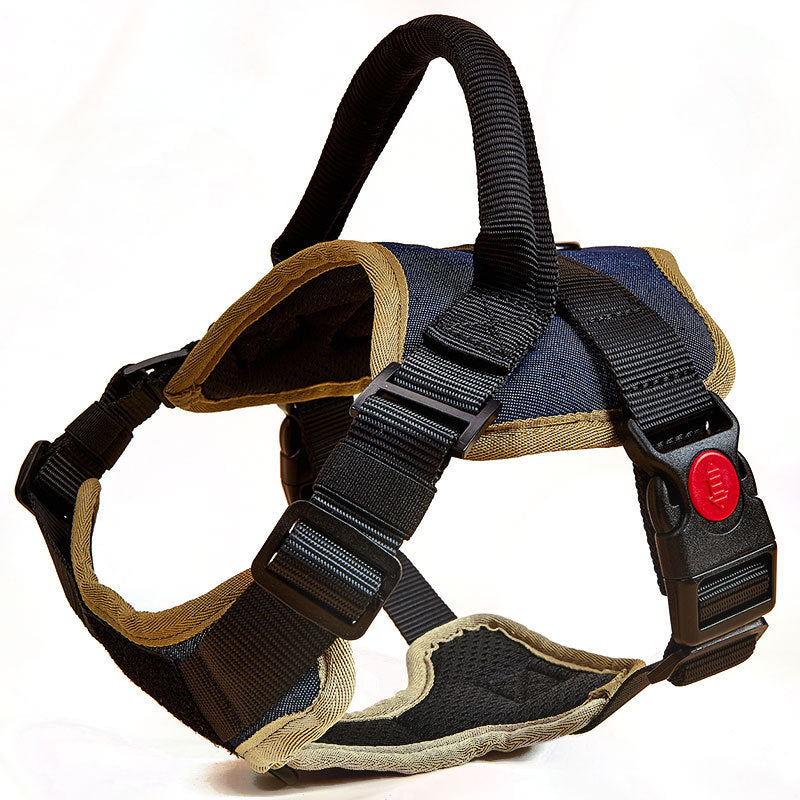 No-Pull Dog Harness - Front-clip padded dog harness in Black