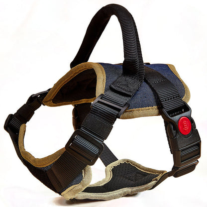 No-Pull Dog Harness - Front-clip padded dog harness in Black