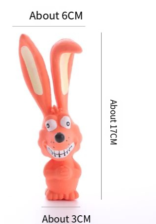 Squeaky Bunny Dog Toy