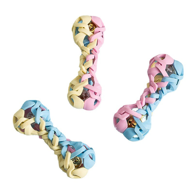 Macaron Woven Dog Toy