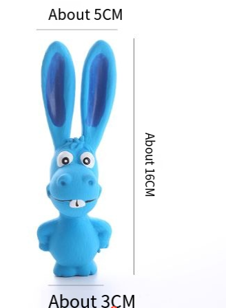 Squeaky Bunny Dog Toy