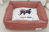 washable square winter pet bed for deep sleep
