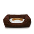 washable square winter pet bed for deep sleep