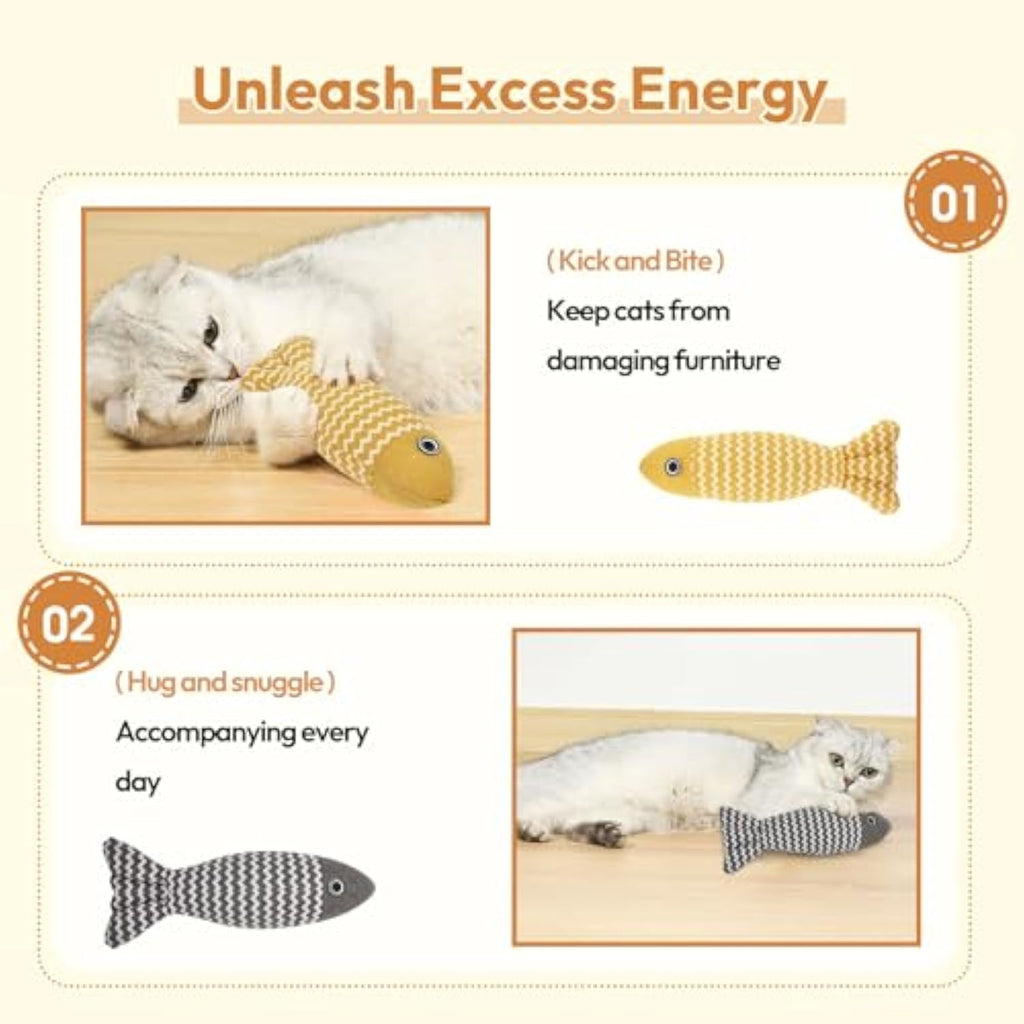 catnip fish kicker toy