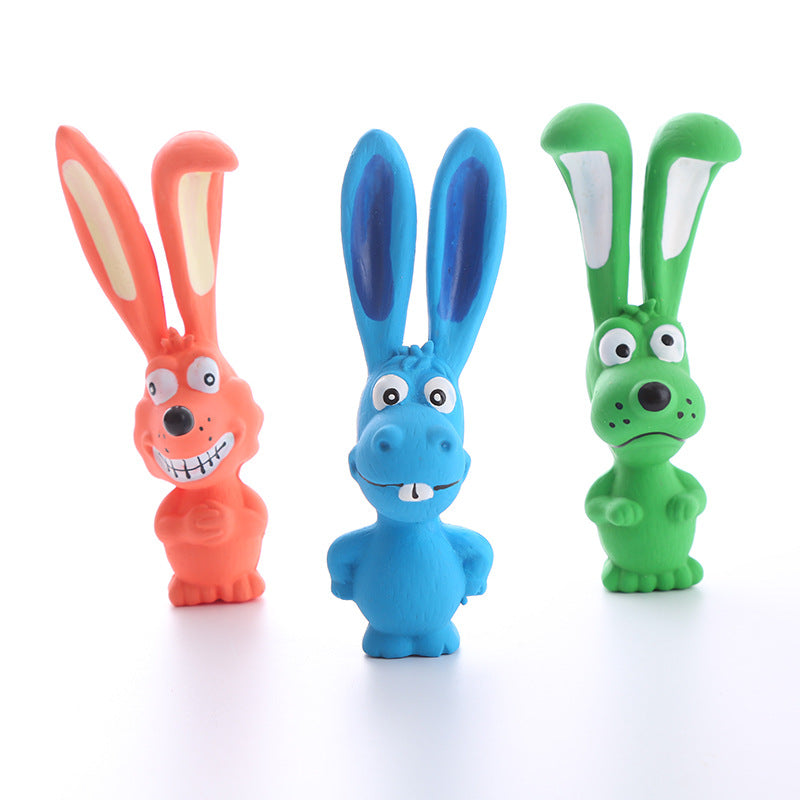 Squeaky Bunny Dog Toy